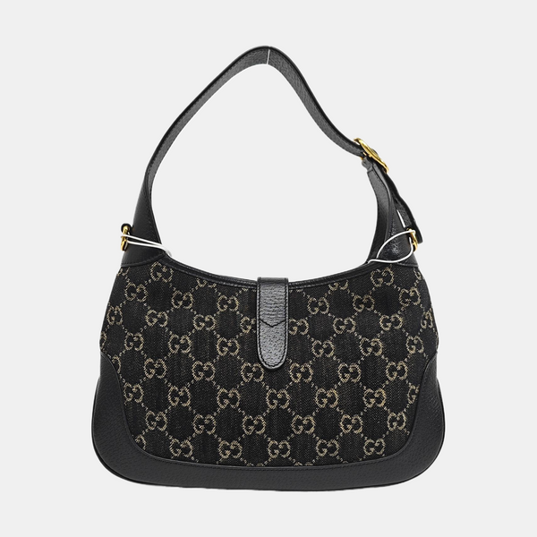 Jackie 1961 Small Monogram Denim Black