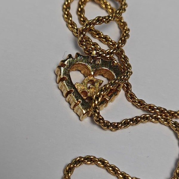 Dior Oblique Metal Gold Necklace