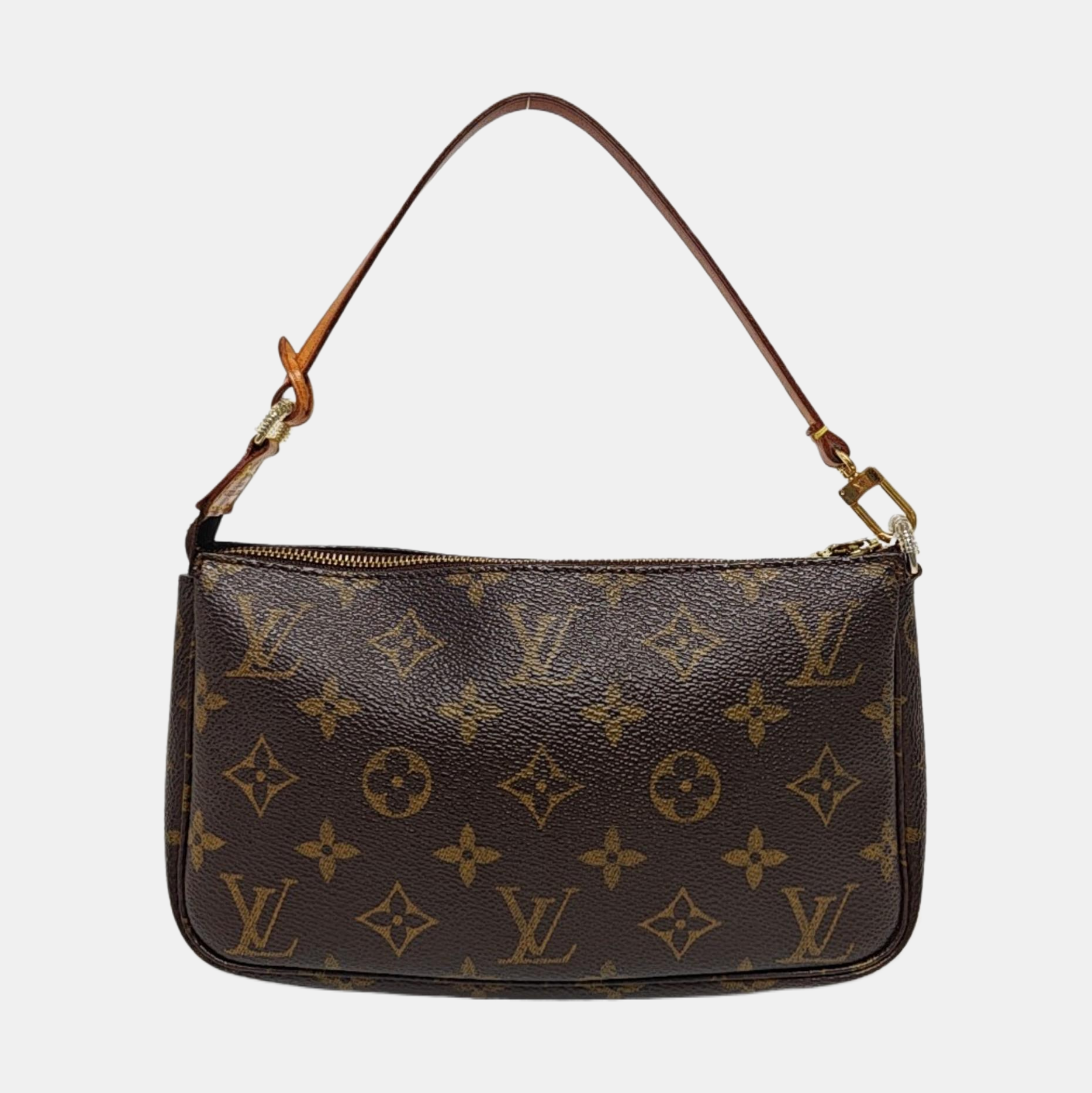 ACCESSOIRES Monogram Coated Canvas Brown