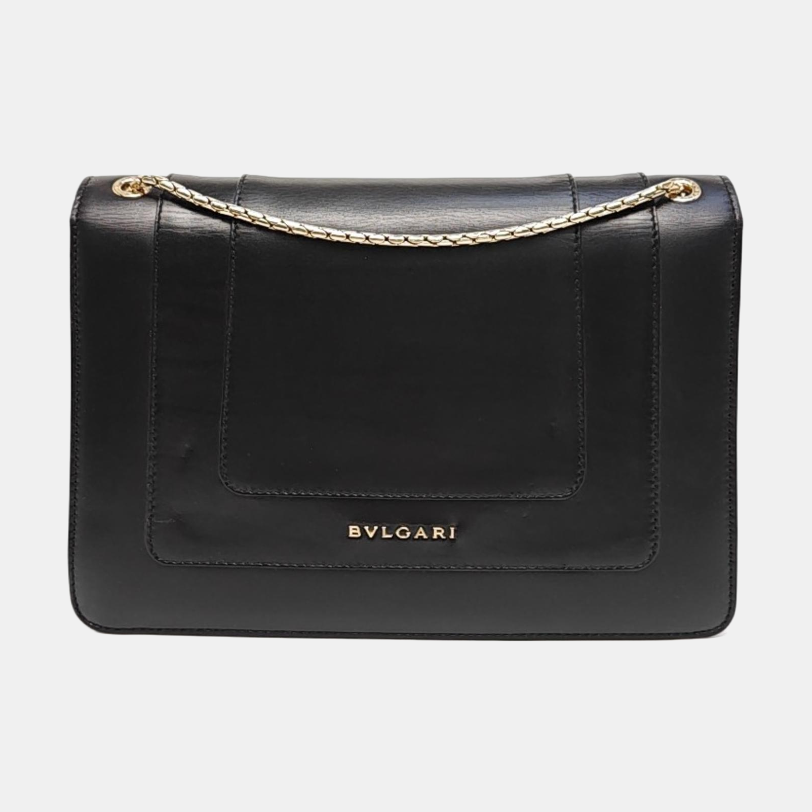 SERPENTI FOREVER Medium Quilted Calfskin Black