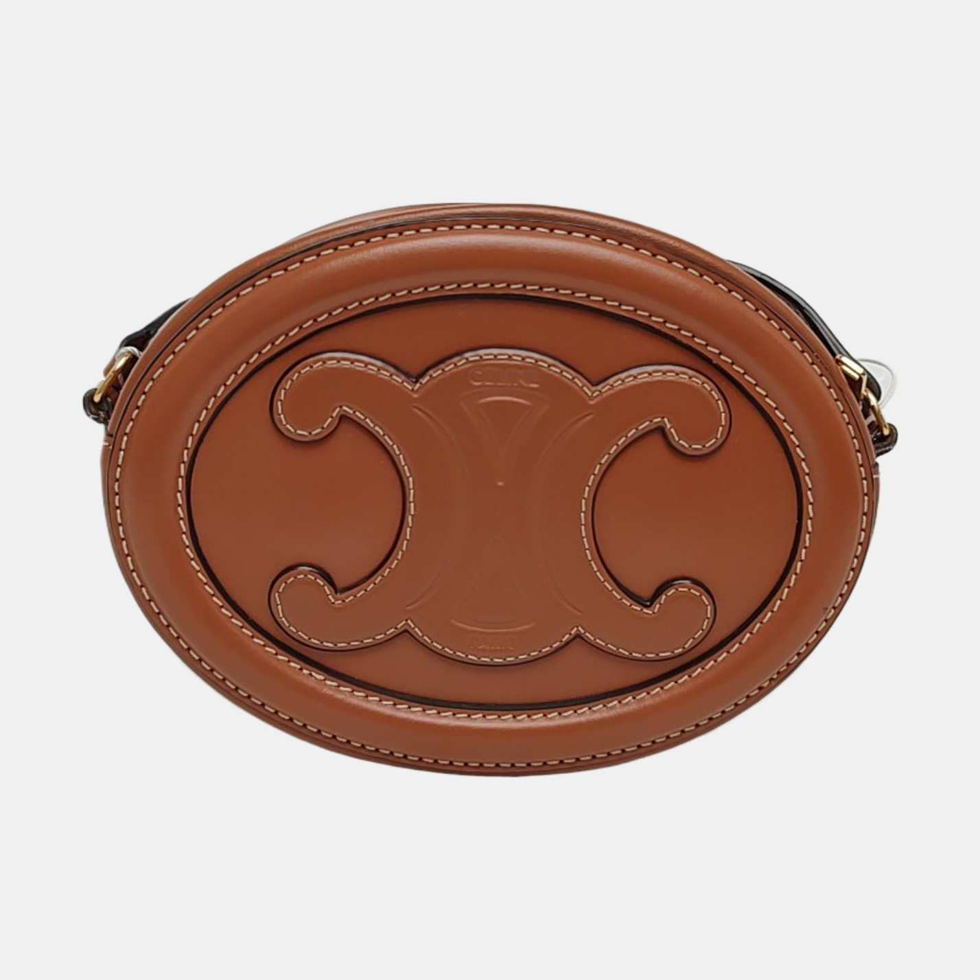 Authenticated pre-owned  TRIOMPHE Small Calfskin Brown - Crossbody Bag at Looply