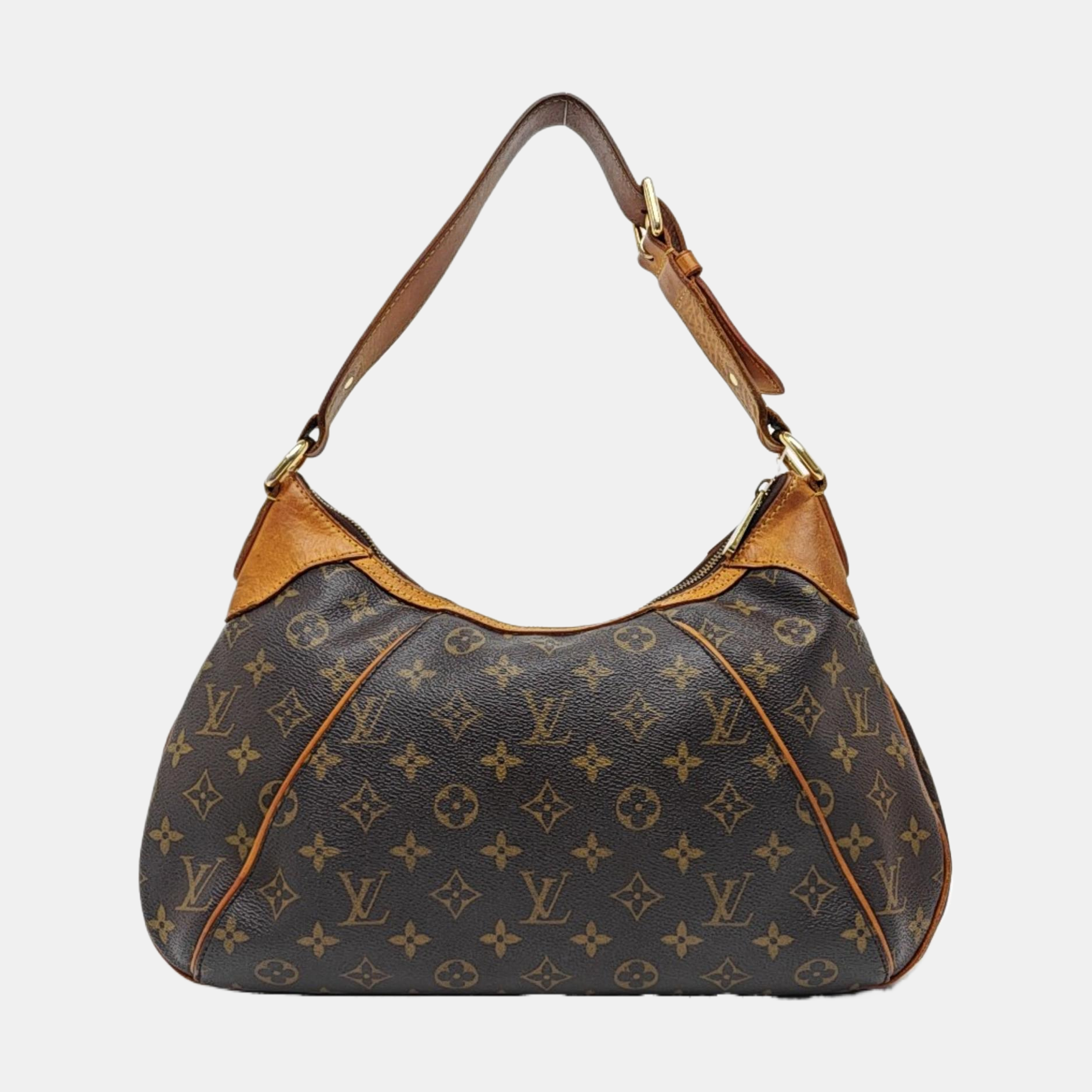 VINTAGE THAMES GM Monogram Coated Canvas Brown