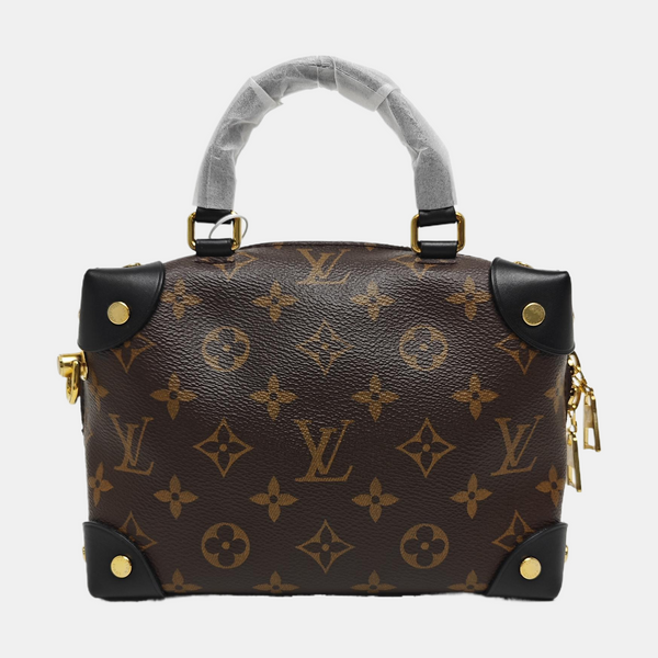 PETITE MALLE Monogram Coated Canvas Brown