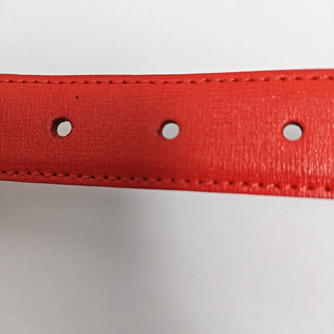 Leather Belt Orange