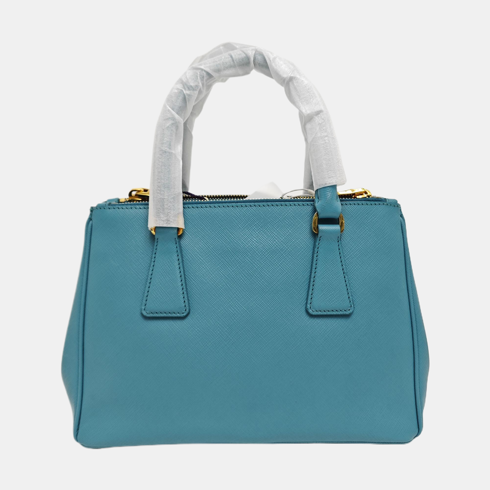Authenticated pre-owned  Galleria Small Saffiano Calfskin Blue - Tote Bag at Looply