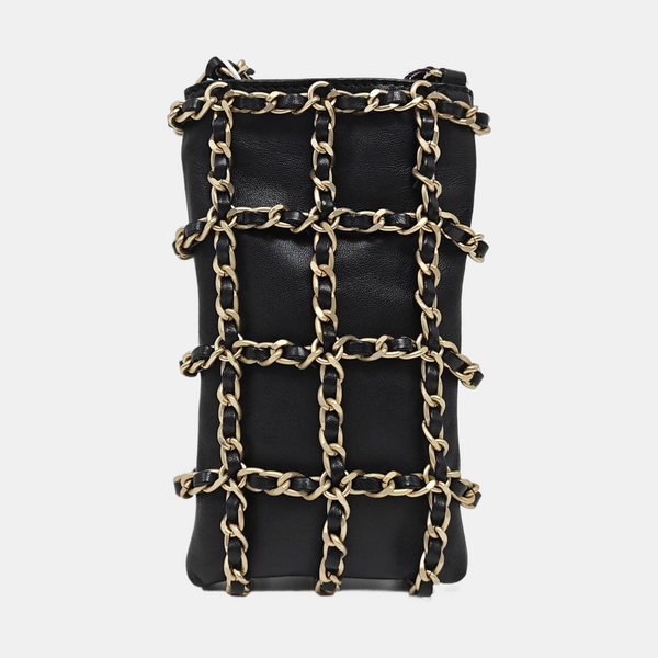 Lambskin Crossbody Bag Black