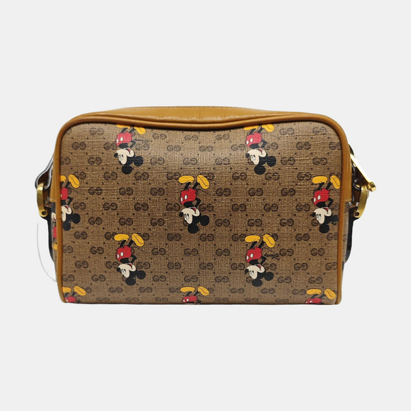 Disney X Gucci Mini Monogram Coated Canvas Brown