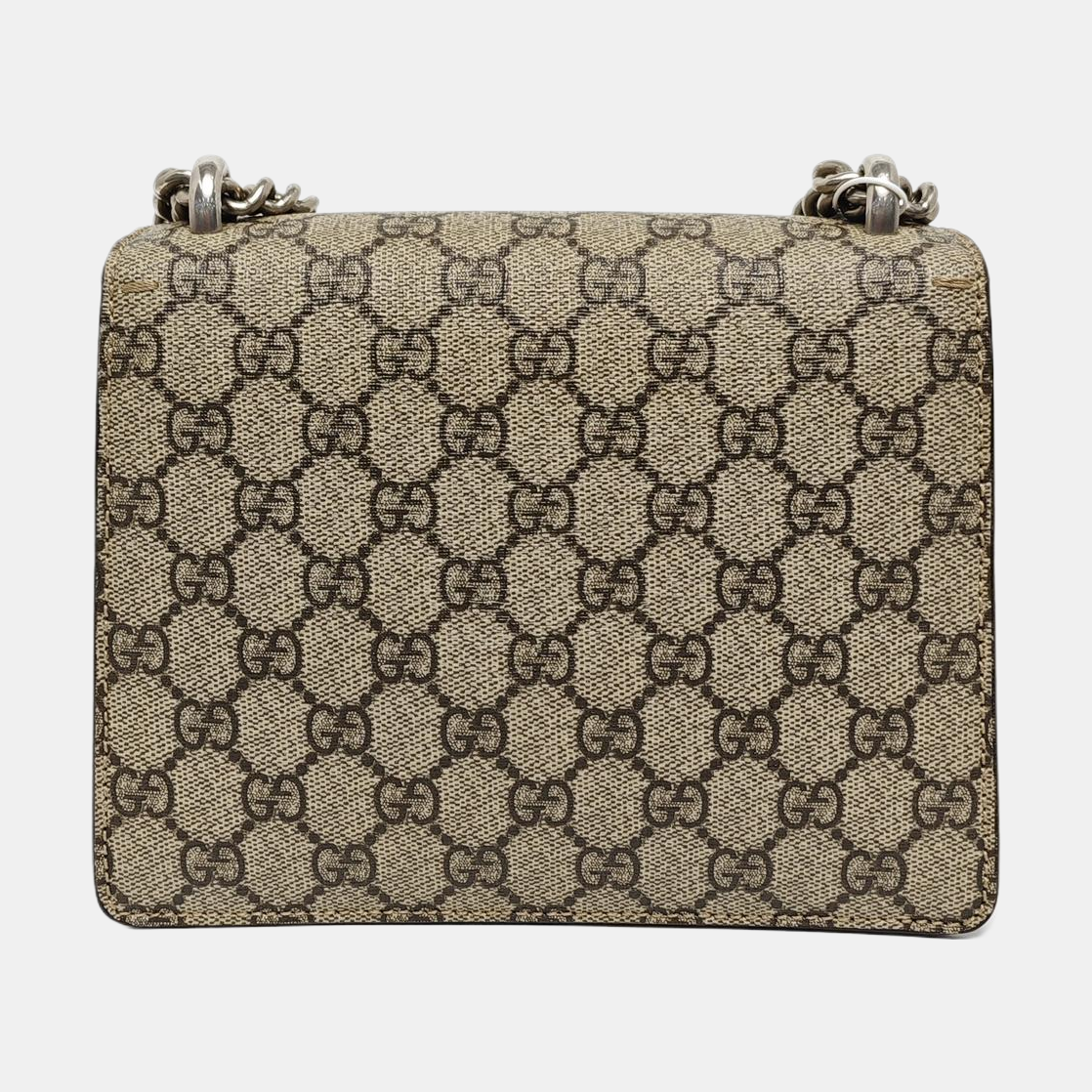 Dionysus Mini Monogram Coated Canvas Beige