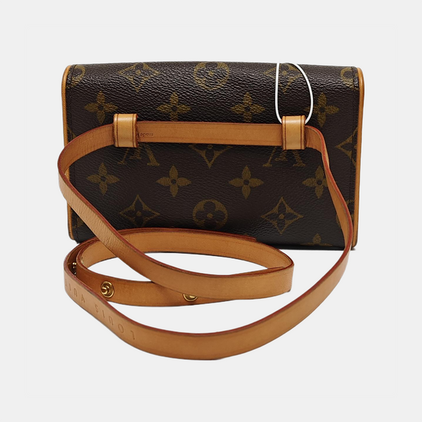 FLORENTINE Monogram Coated Canvas Brown
