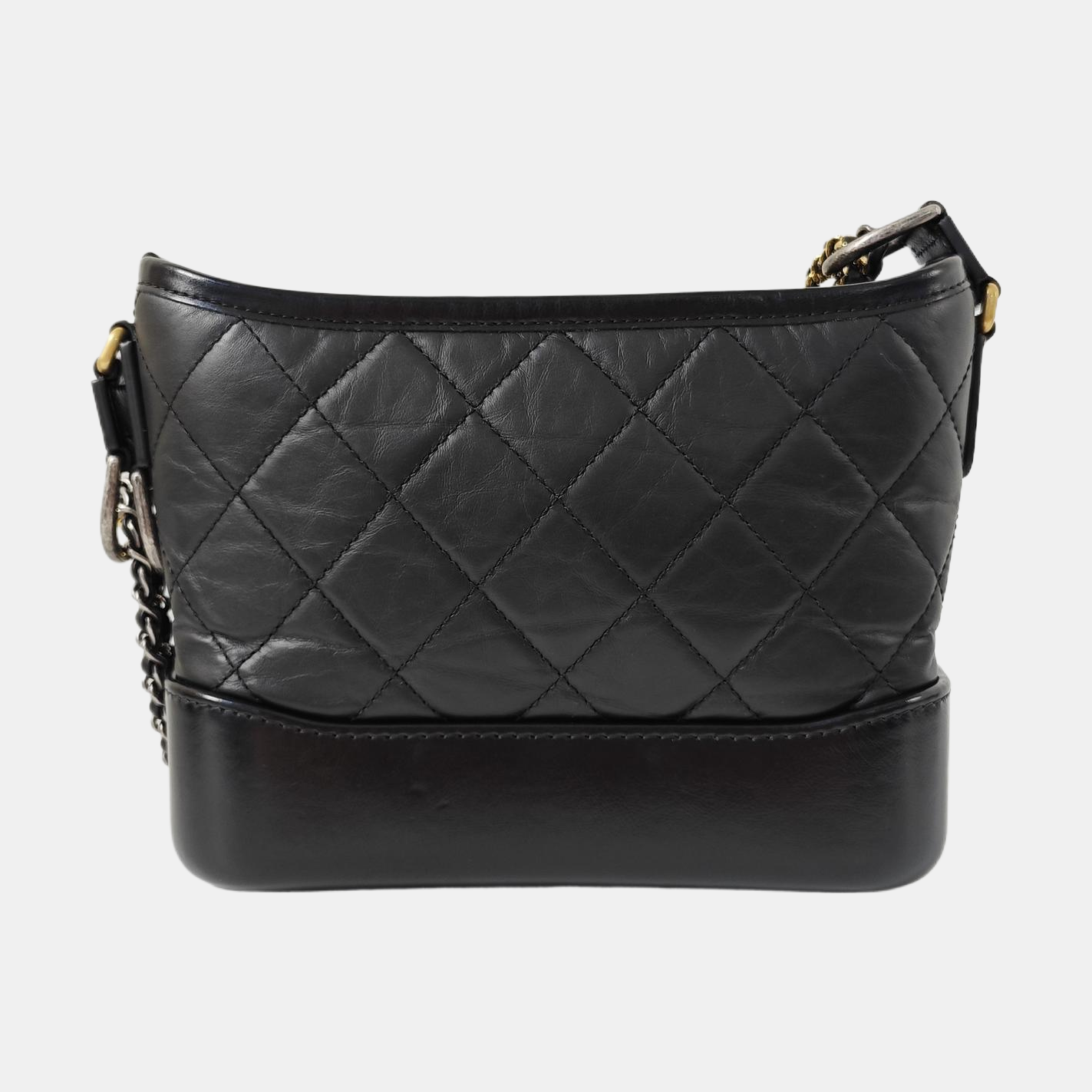 GABRIELLE Small Quilted Calfskin Black