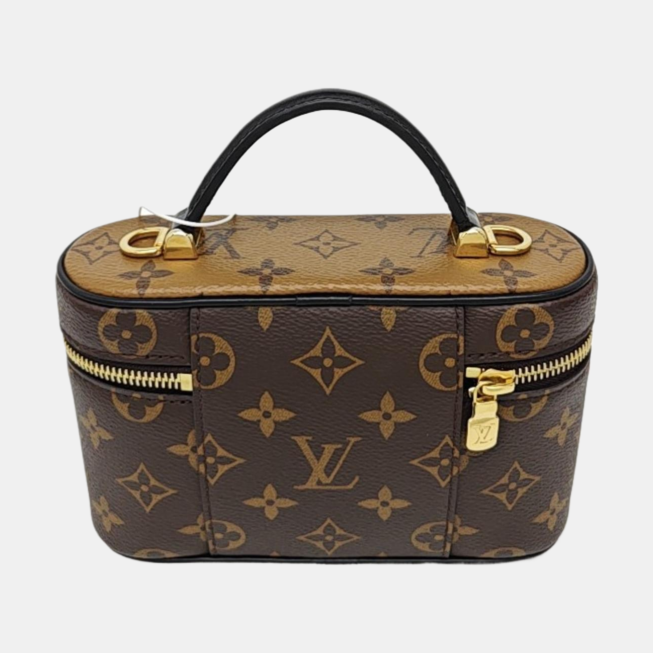 Vanity Chain Pouch Monogram Coated Canvas Brown