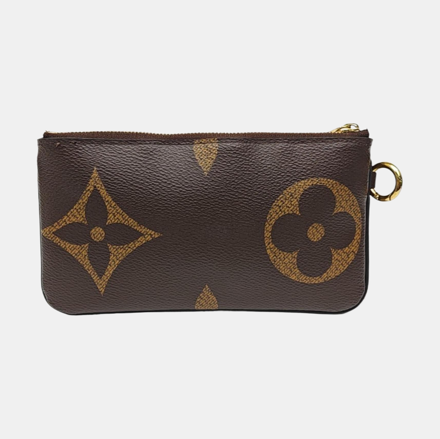 TRIO Monogram Coated Canvas Brown