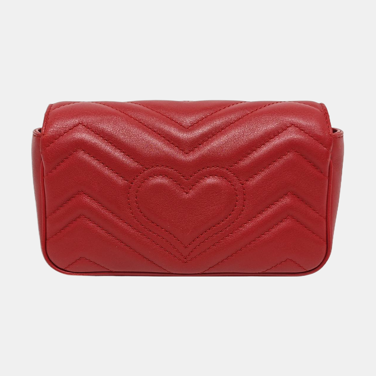 GG Marmont Mini Quilted Calfskin Red