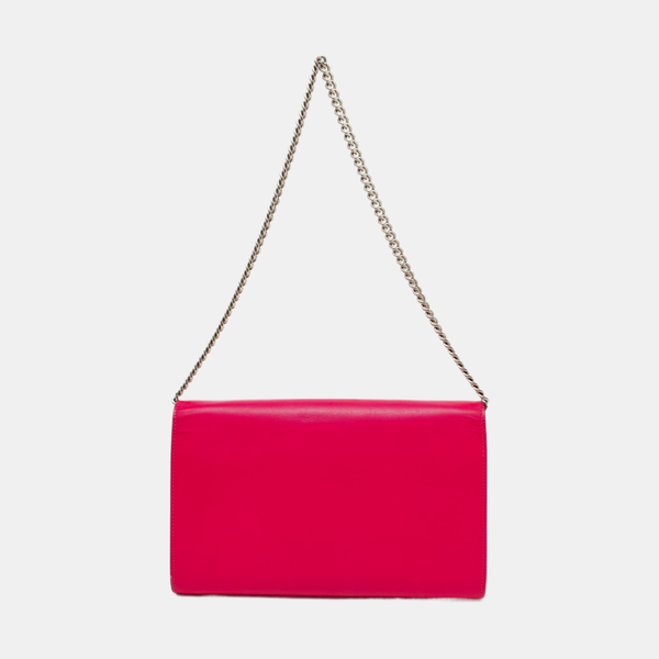Calfskin Shoulder Bag Red