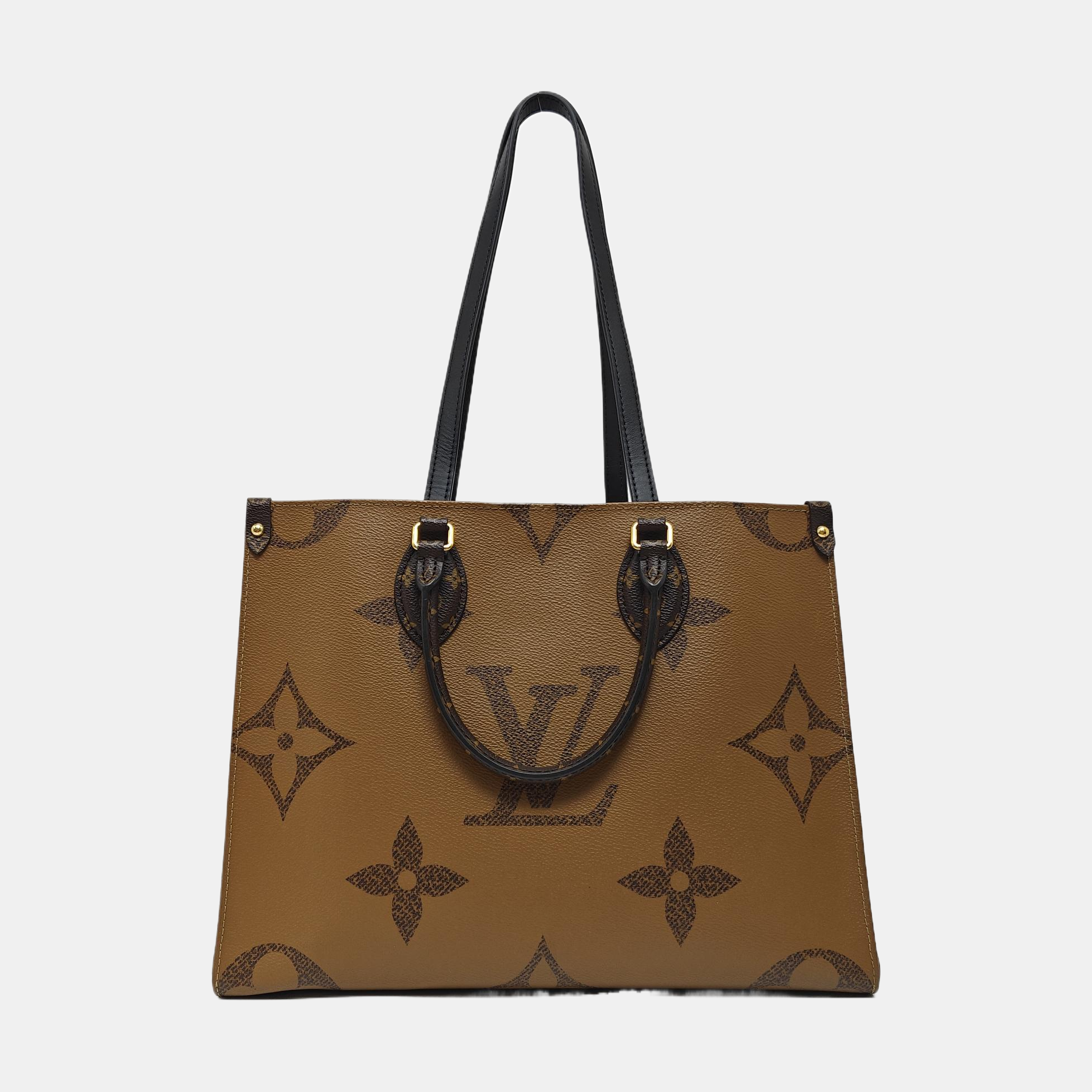 ONTHEGO MM Monogram Coated Canvas Brown