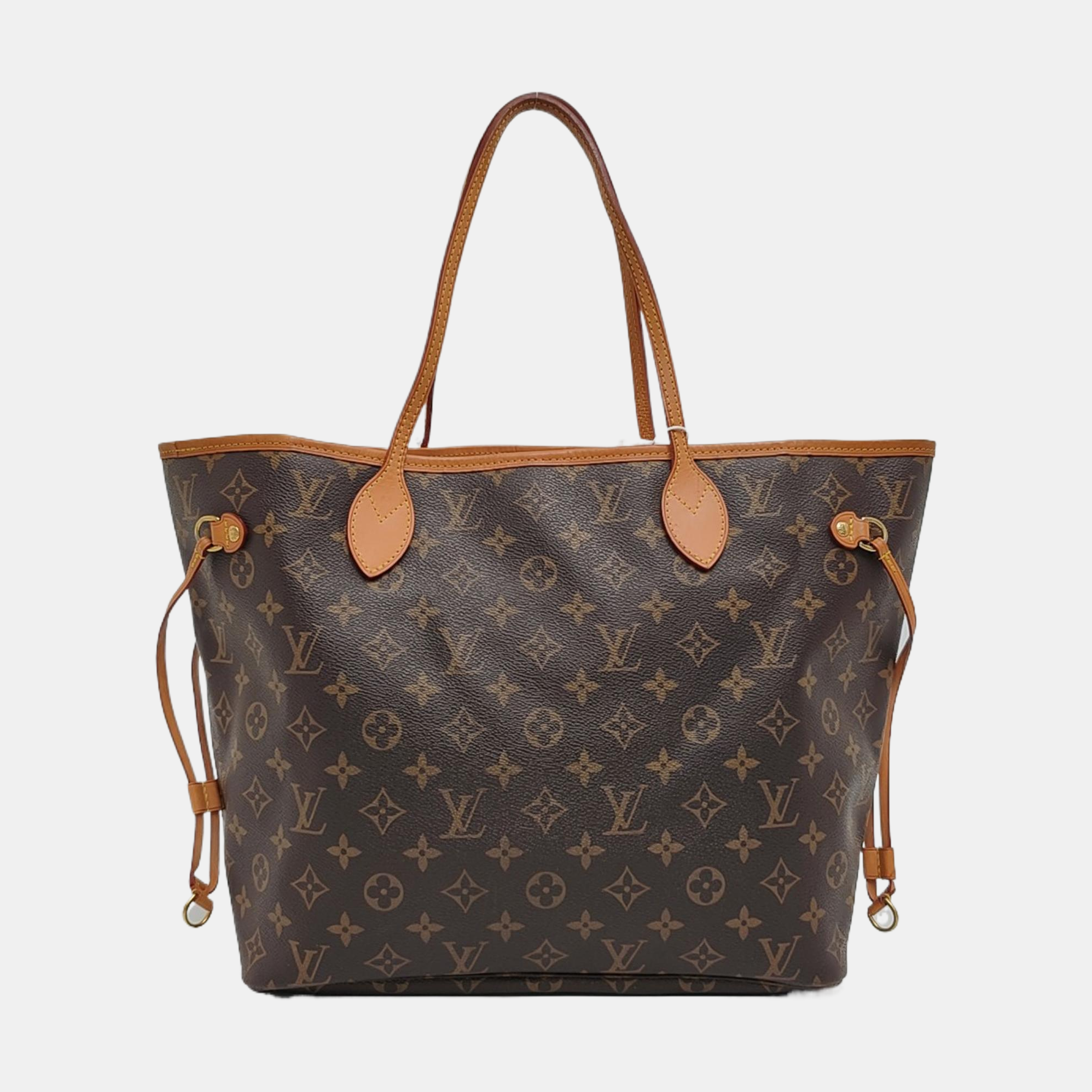 NEVERFULL MM Monogram Coated Canvas Brown