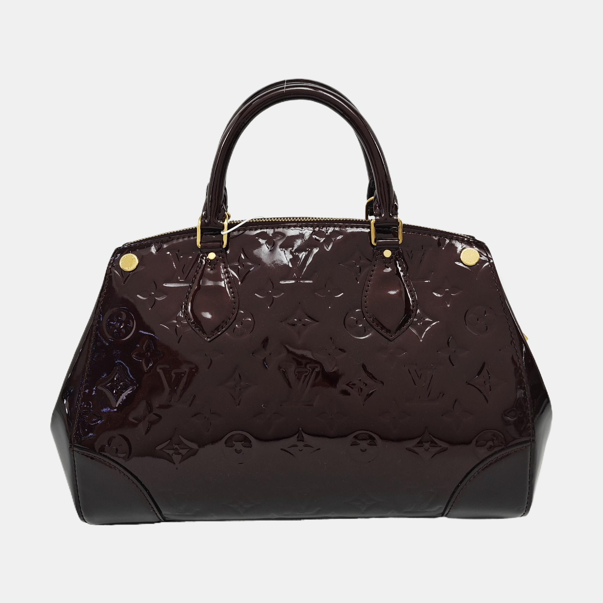 SANTA MONICA Monogram Patent Leather Red