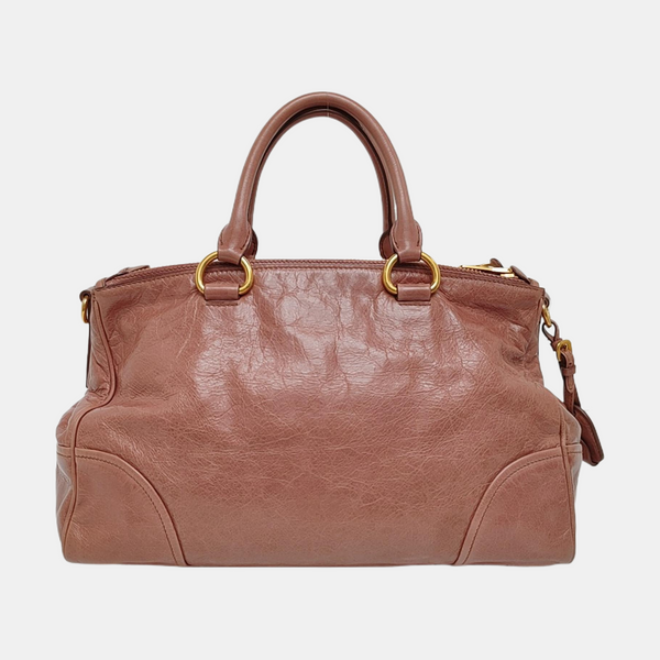 Calfskin Tote Bag Pink