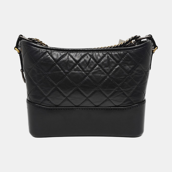 GABRIELLE New Medium Quilted Calfskin Black