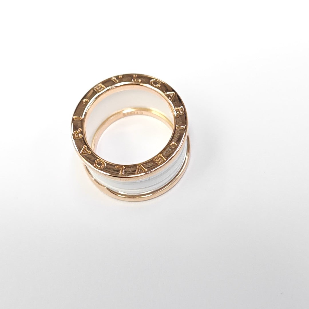 B.ZERO1 18k Rose Gold Ring EU 51