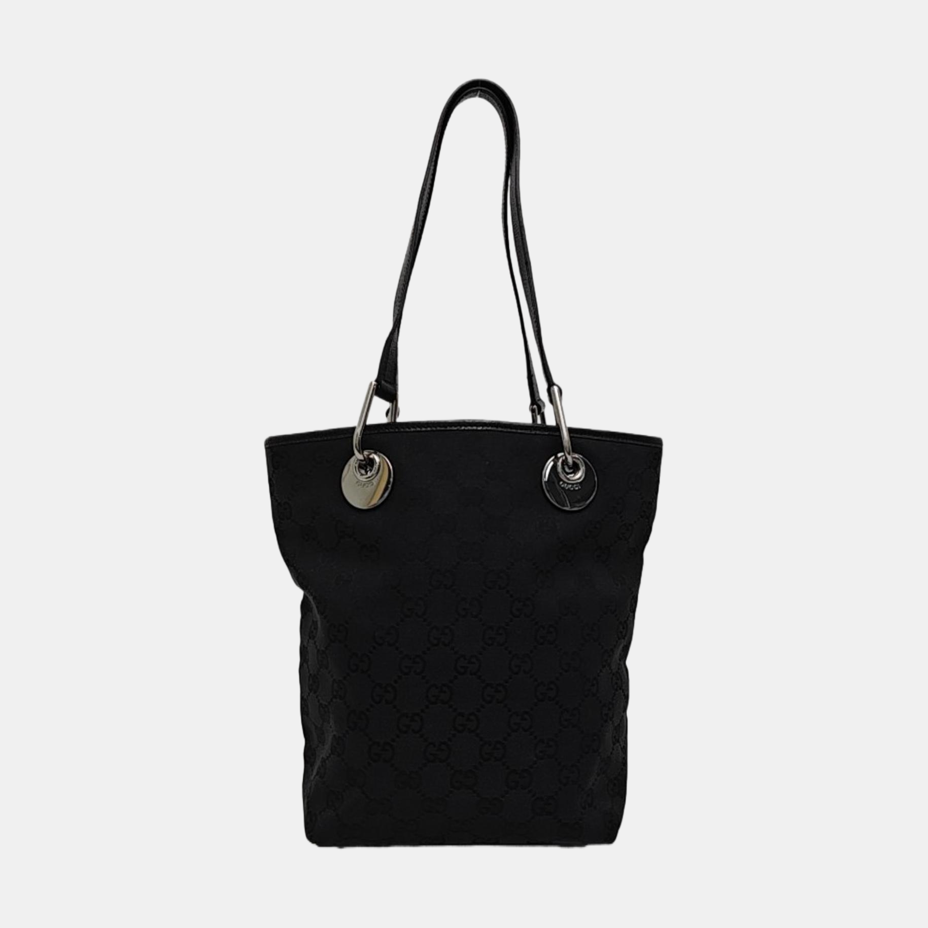 Full Moon Monogram Coated Canvas Black