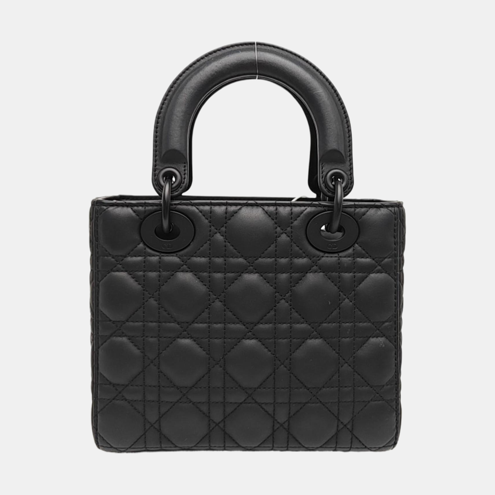 Lady Dior Small Cannage Calfskin Black