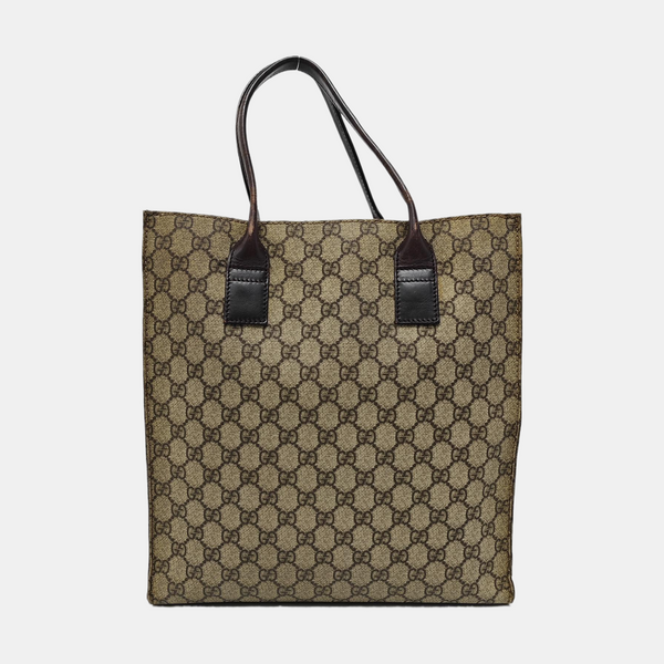 Monogram Coated Canvas Tote Bag Black