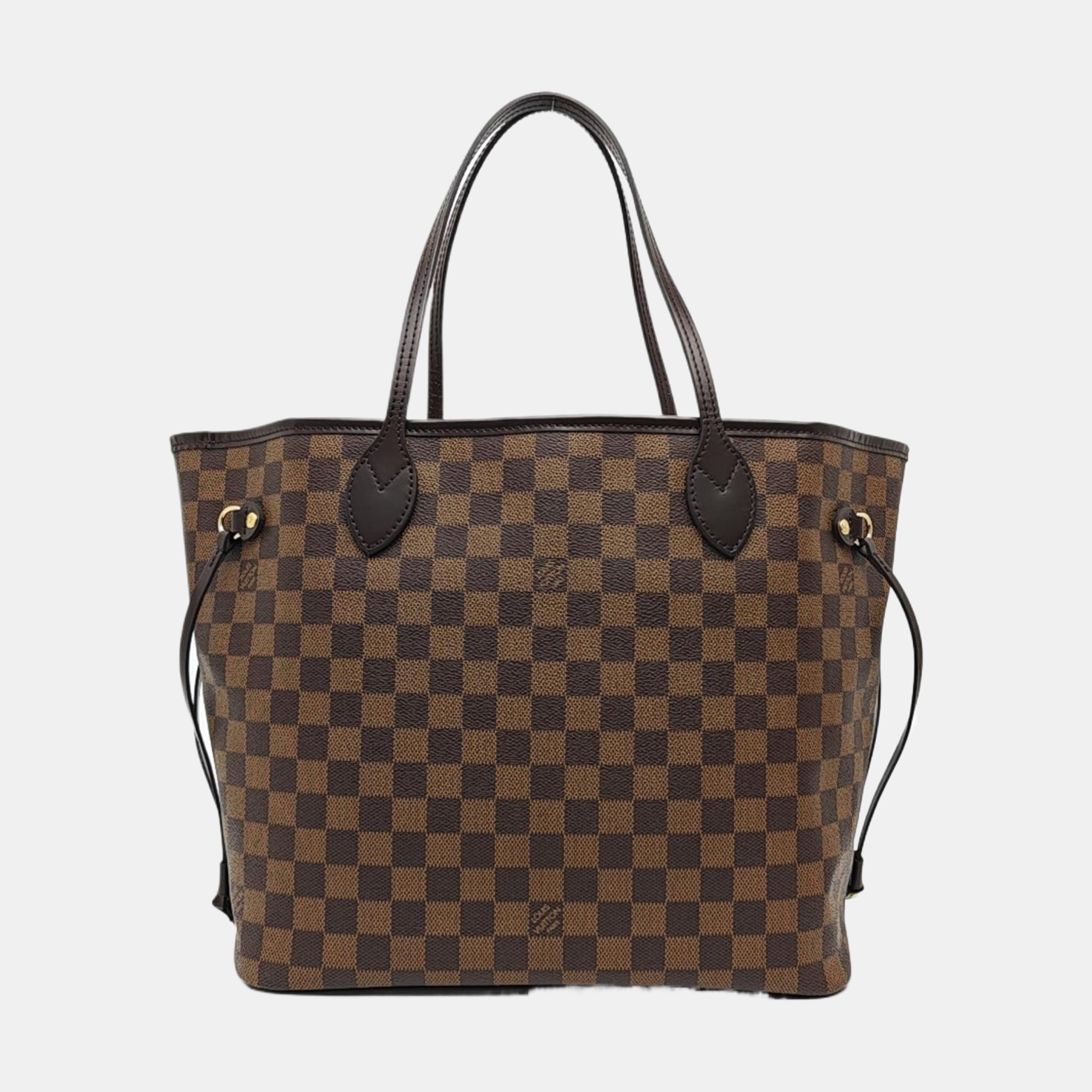 NEVERFULL MM Damier Ebene Coated Canvas Brown