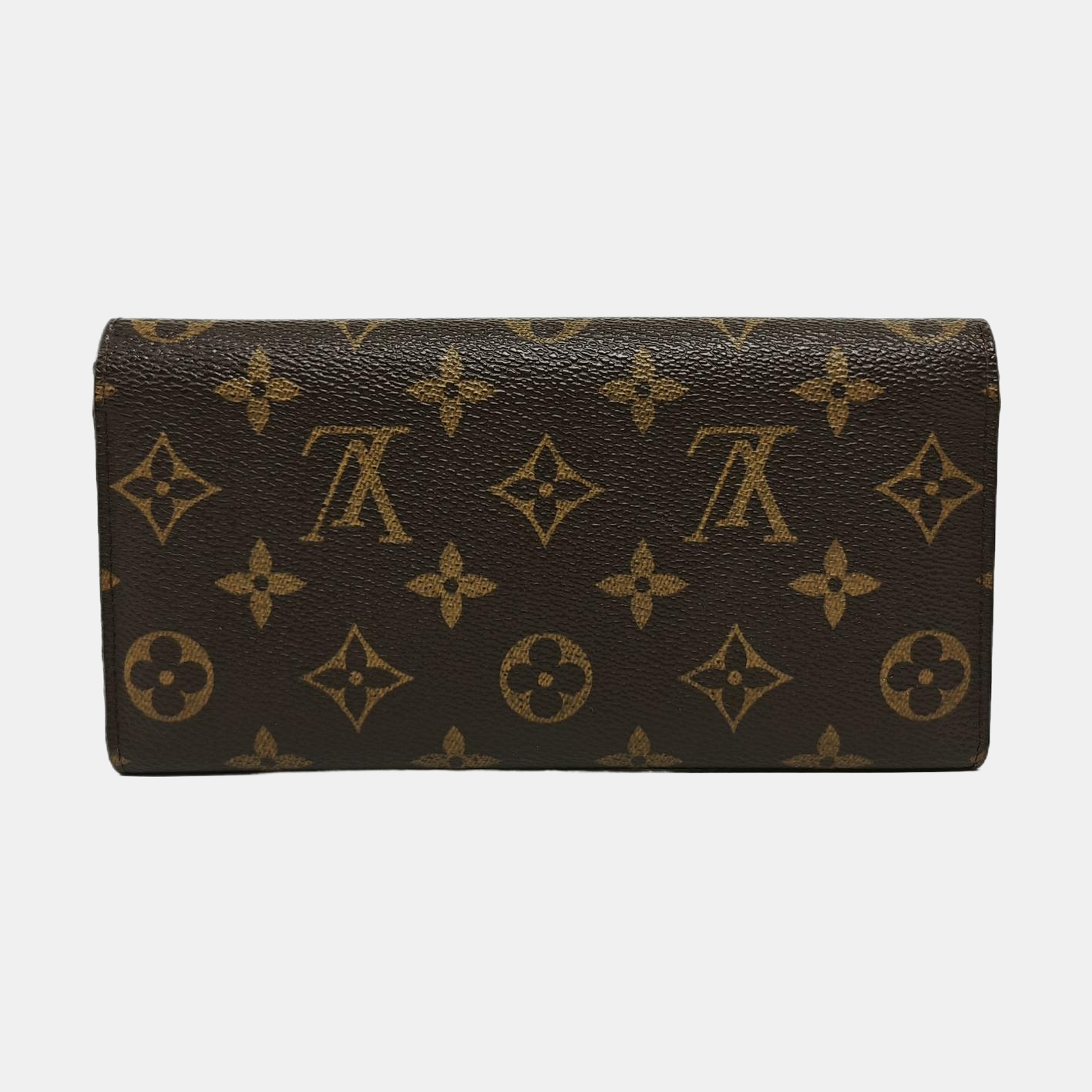 EMILIE Monogram Coated Canvas Brown Wallet