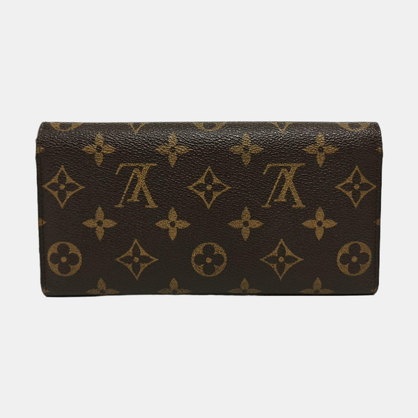EMILIE Monogram Coated Canvas Brown Wallet