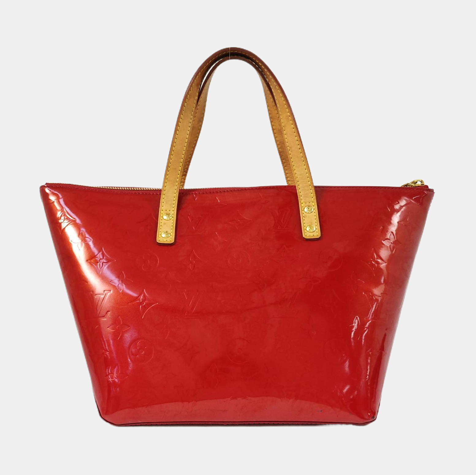 BELLEVUE Monogram Patent Leather Red