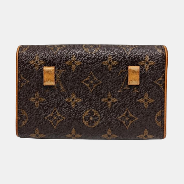 FLORENTINE Monogram Coated Canvas Brown