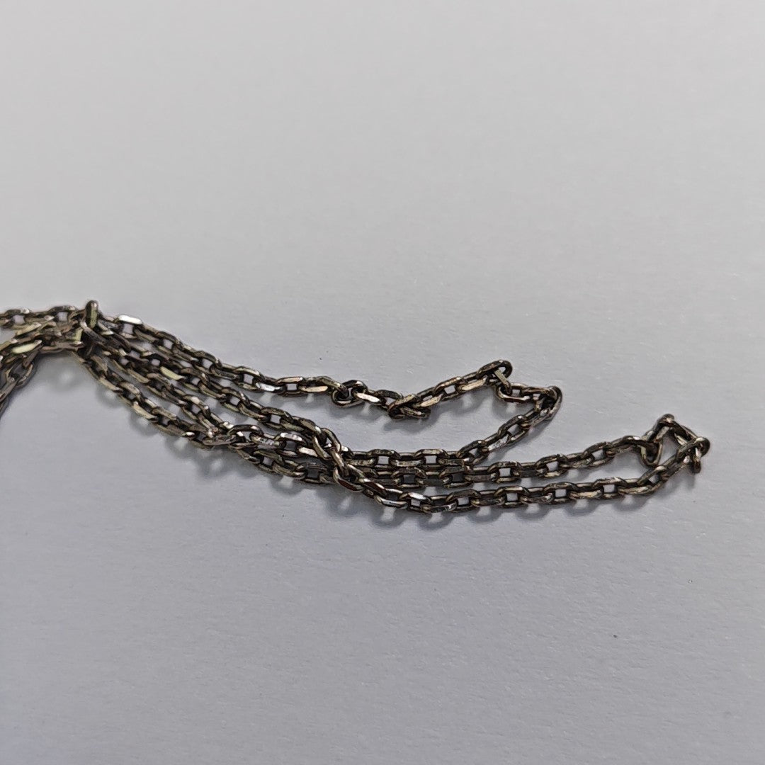 Pop H Metal Silver Necklace