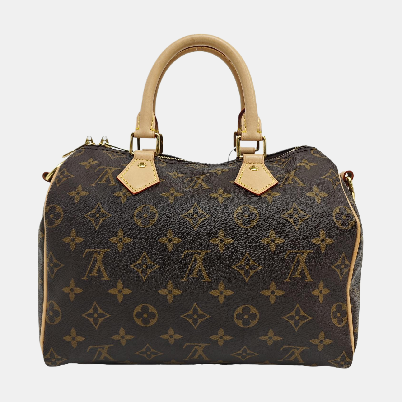 SPEEDY 25 Monogram Coated Canvas Brown
