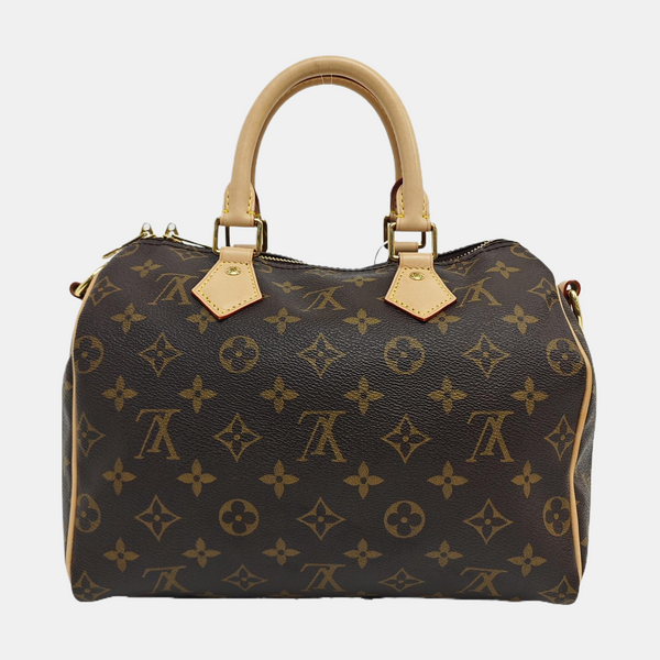 SPEEDY 25 Monogram Coated Canvas Brown