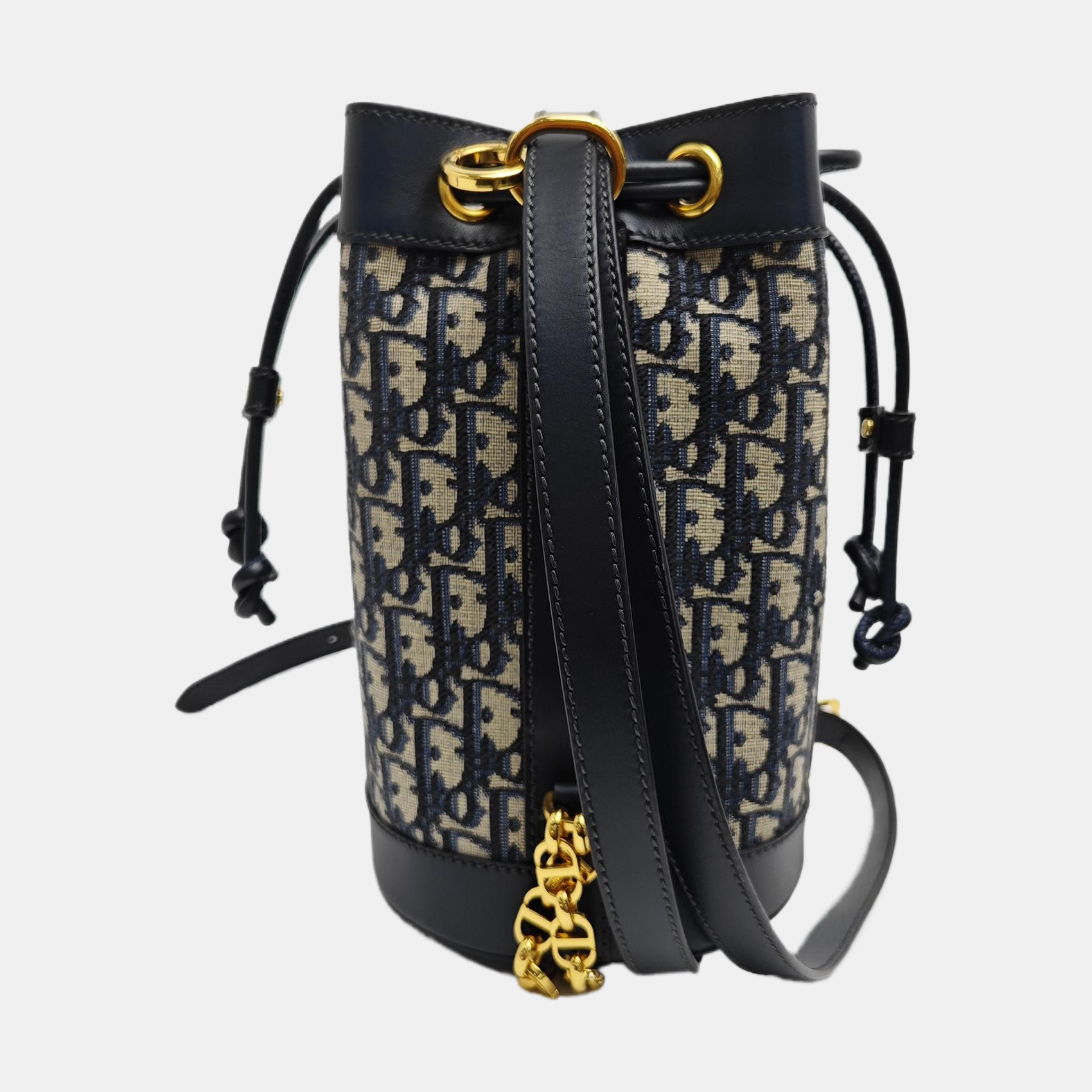 Oblique Canvas Backpack Small Blue