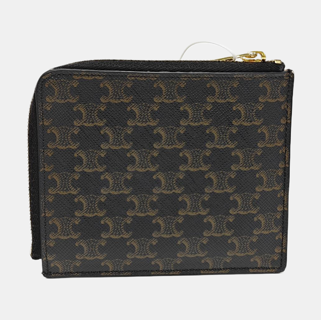 Coated Canvas Card Holder Black