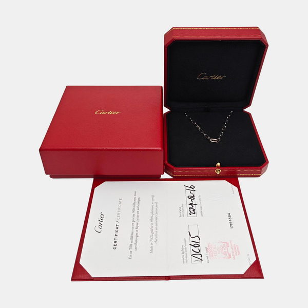 18k White Gold Silver Necklace