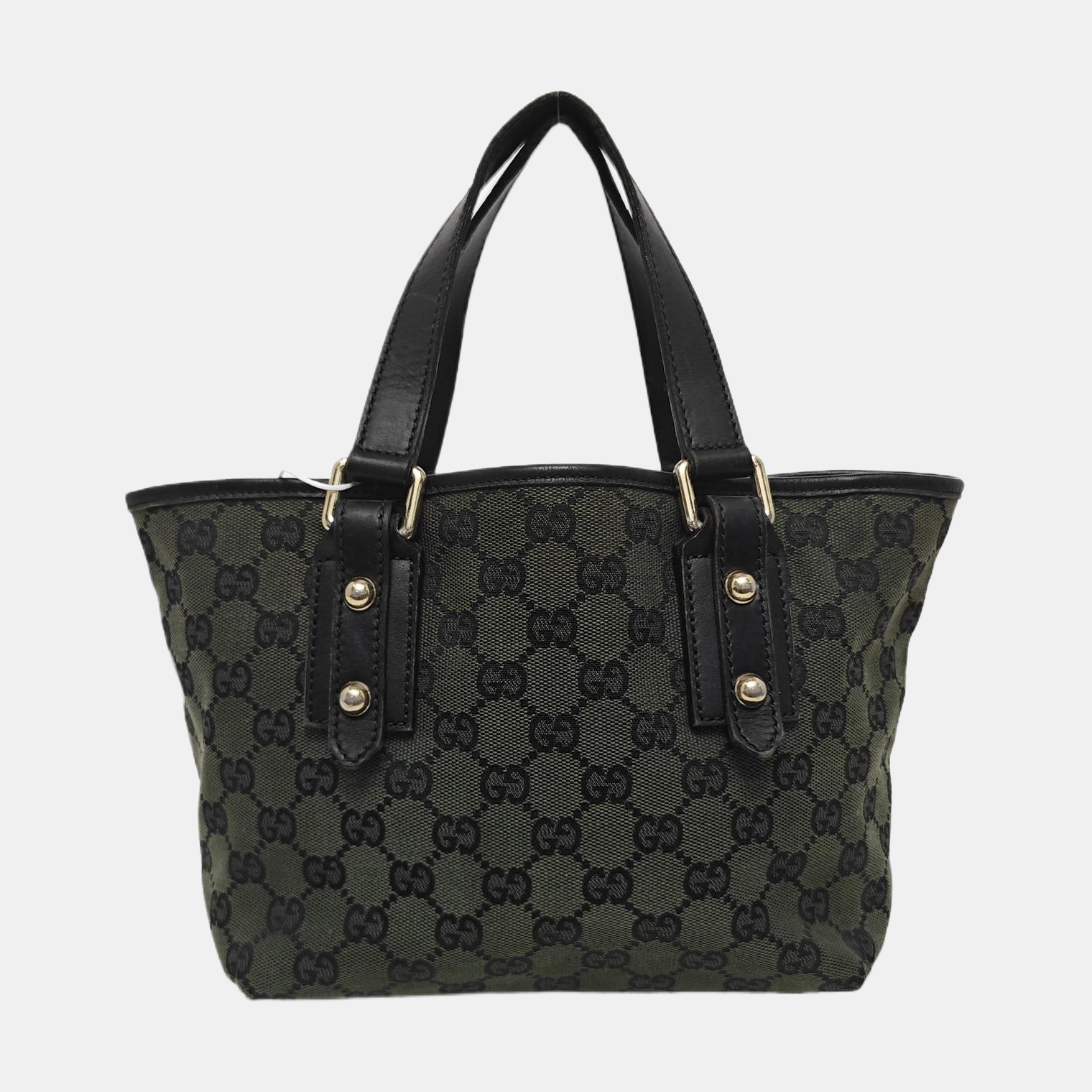 Monogram Canvas Tote Bag Green