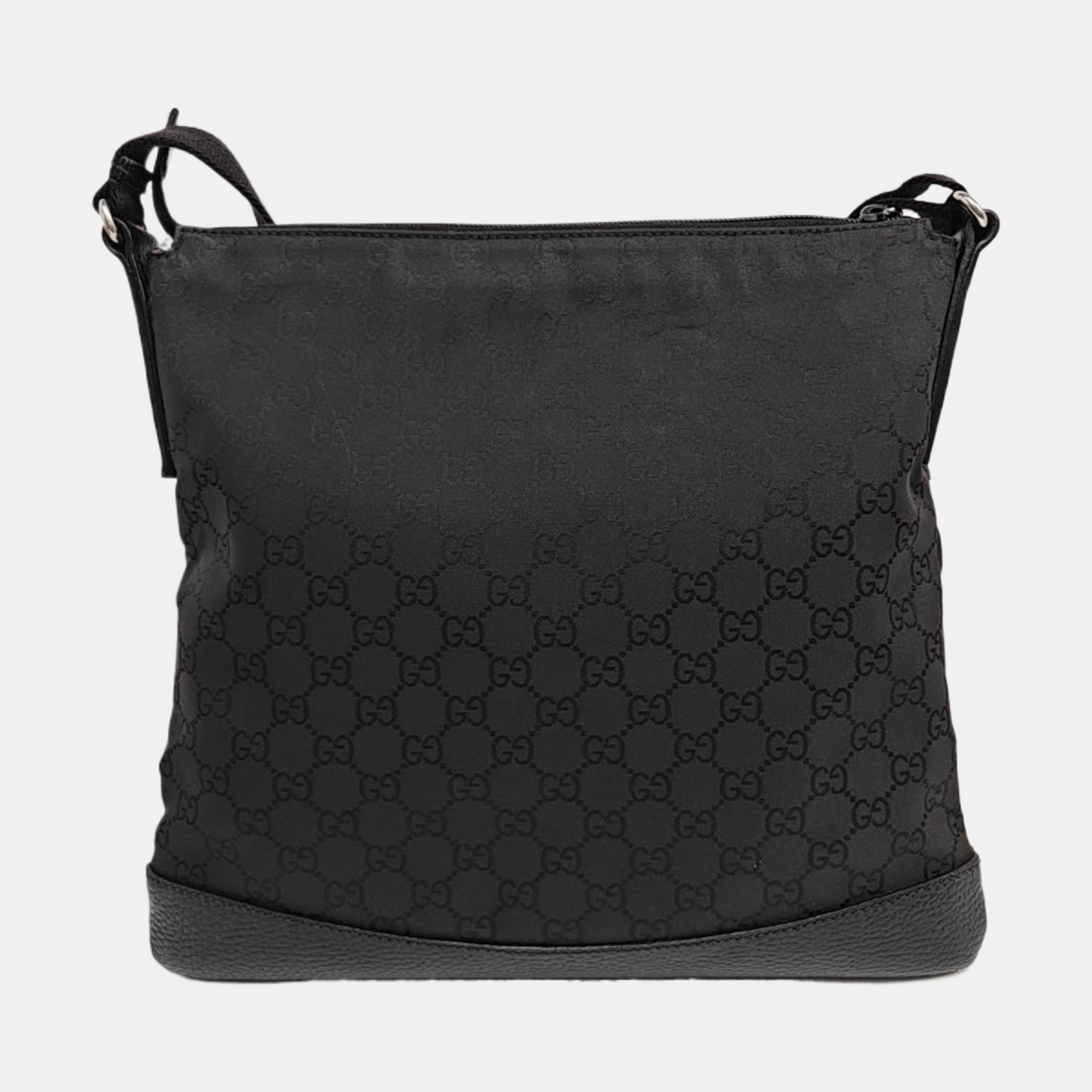 Monogram Canvas Shoulder Bag Black
