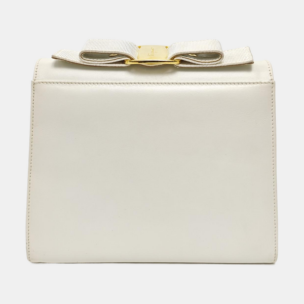 Calfskin Shoulder Bag White