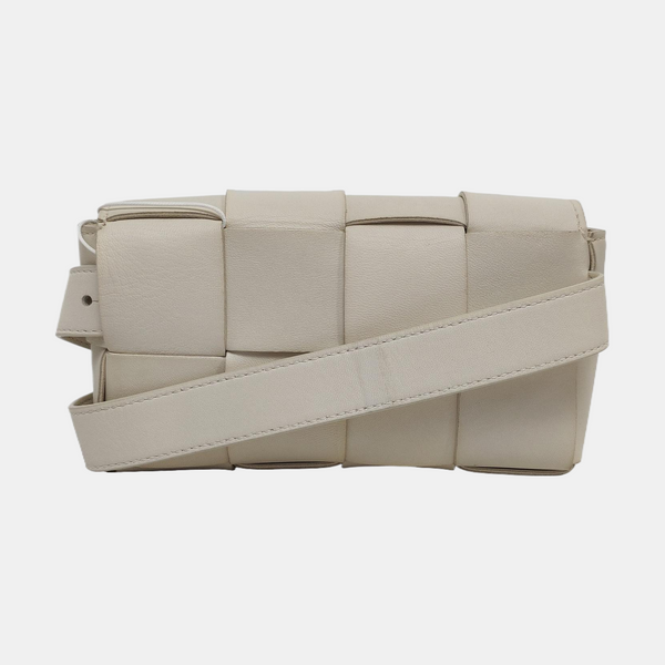 Authenticated pre-owned  Cassette Lambskin White - Belt Bag at Looply