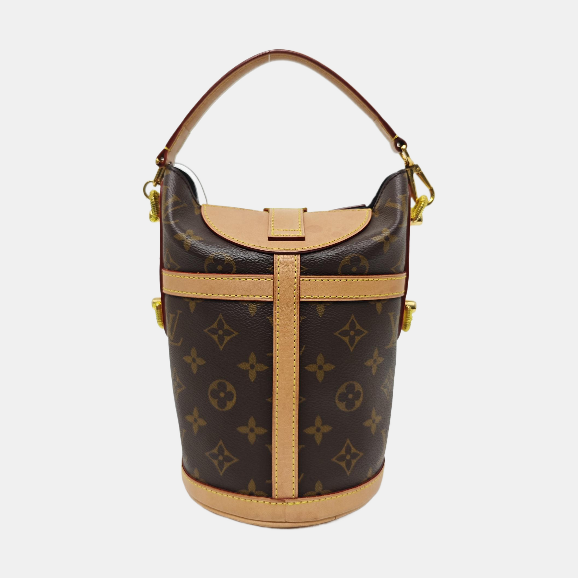 DUFFLE Monogram Coated Canvas Brown