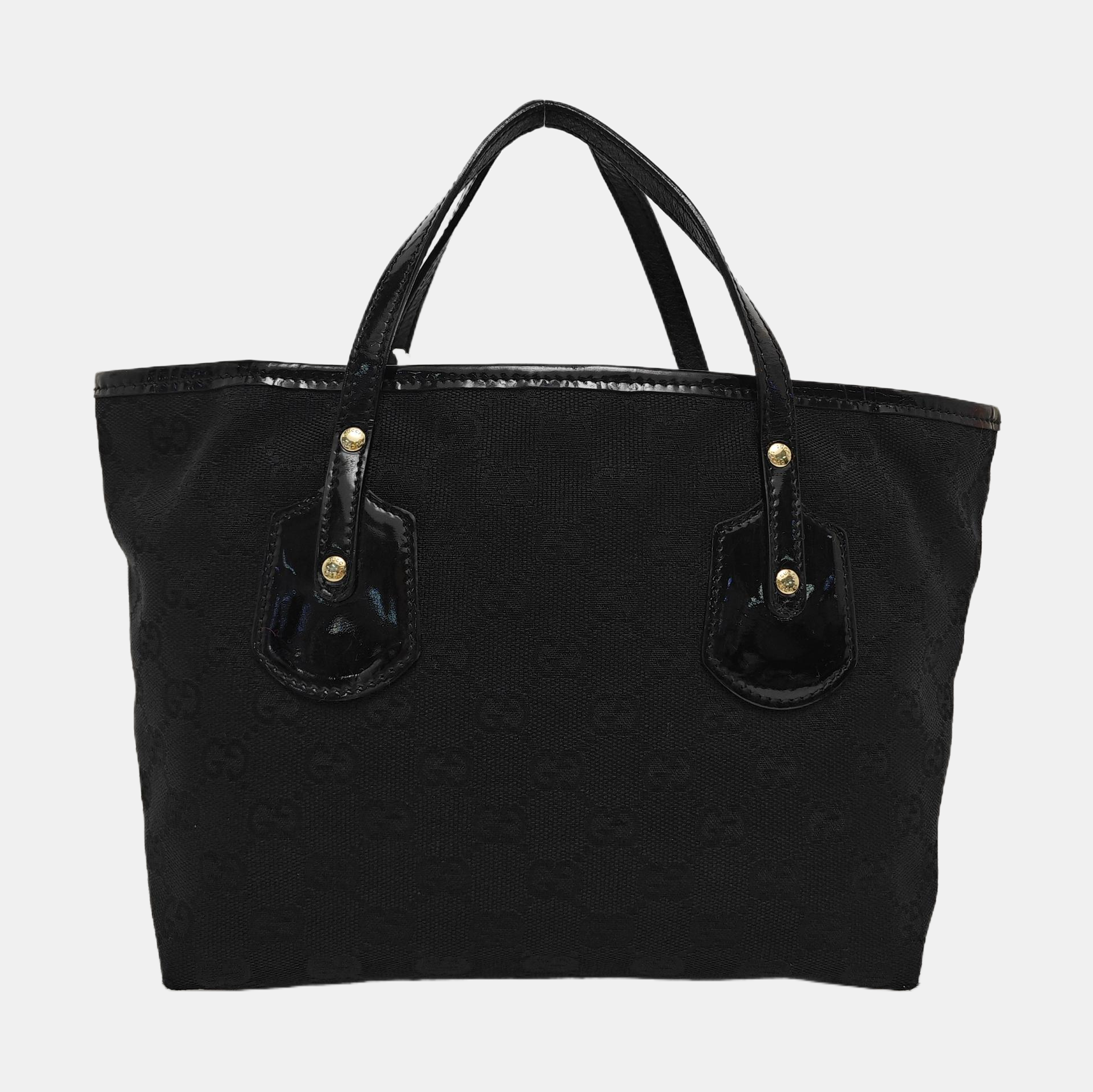 Monogram Canvas Top Handle Bag Black