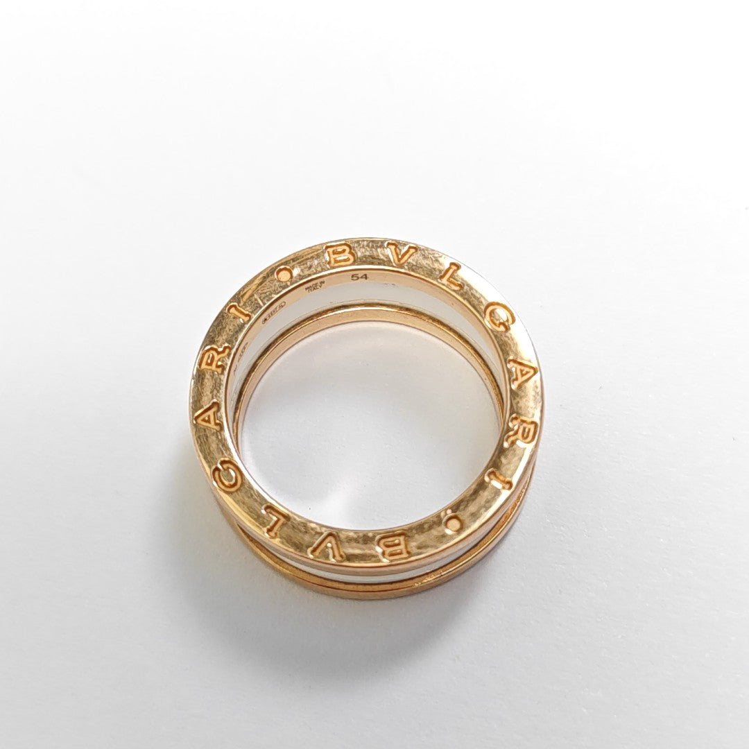 B.ZERO1 18k Rose Gold Ring EU 54