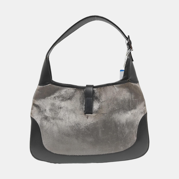 Bardot Monogram Velvet Gray