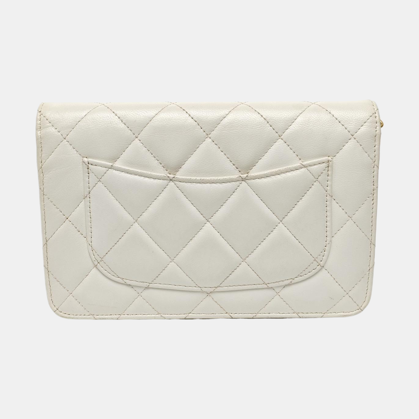 WOC Quilted Lambskin White