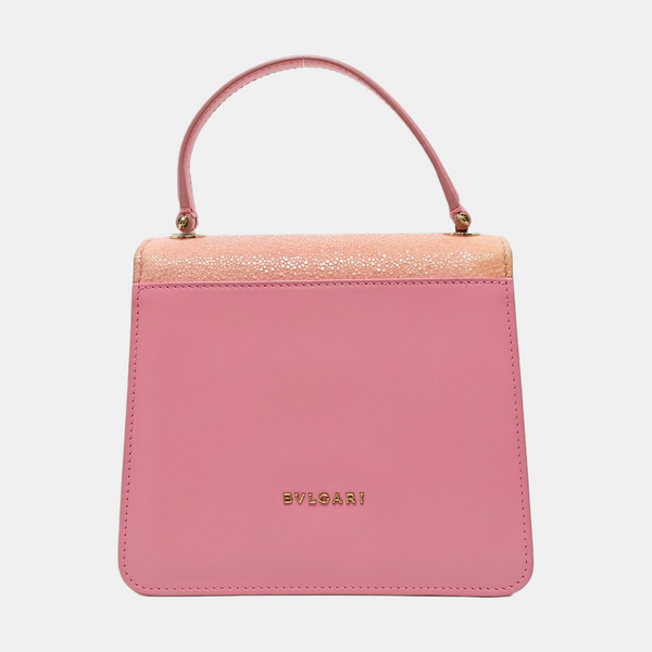 SERPENTI FOREVER Small Stingray Leather Pink