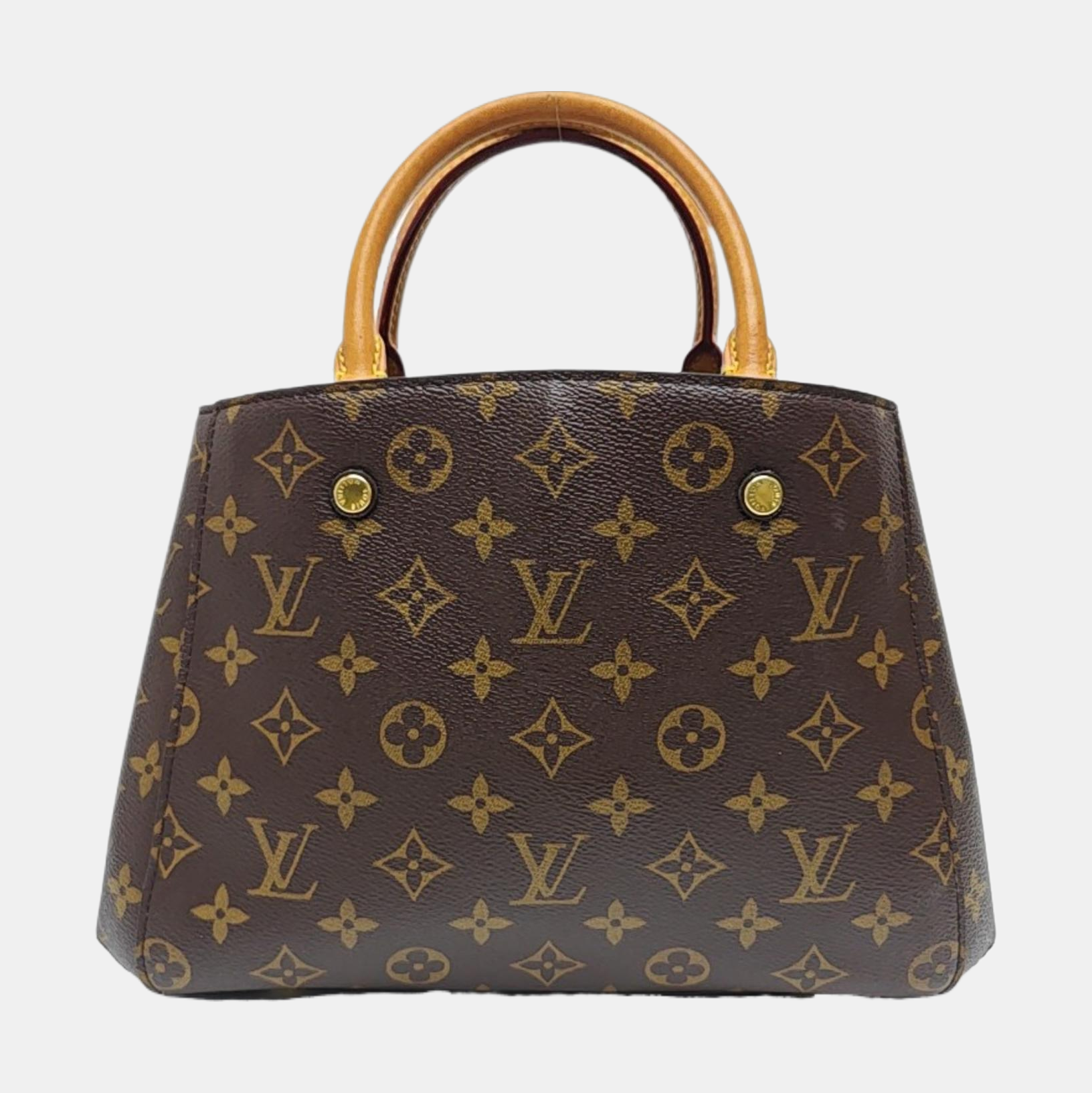 MONTAIGNE Monogram Coated Canvas Brown