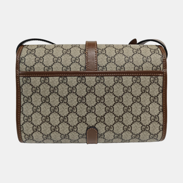 Monogram Coated Canvas Shoulder Bag Beige